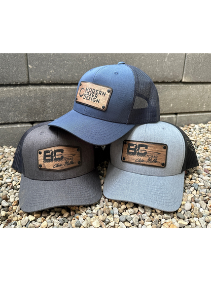 WALNUT 6 PANEL TRUCKER CAPS