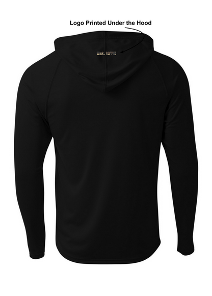 Motor City Eagle Logo Cooling Performance Long Sleeve Hoodie