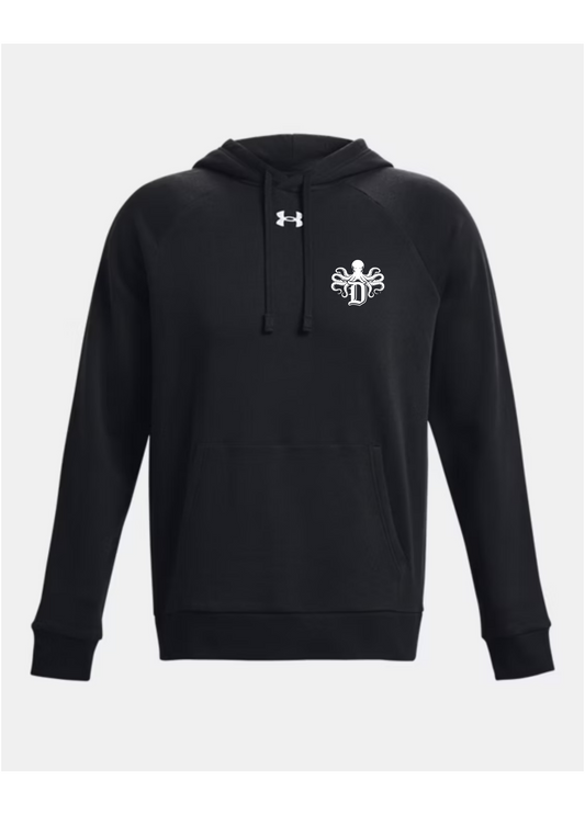 Under Armour Rival Fleece Hoodie with DE CNT Logo